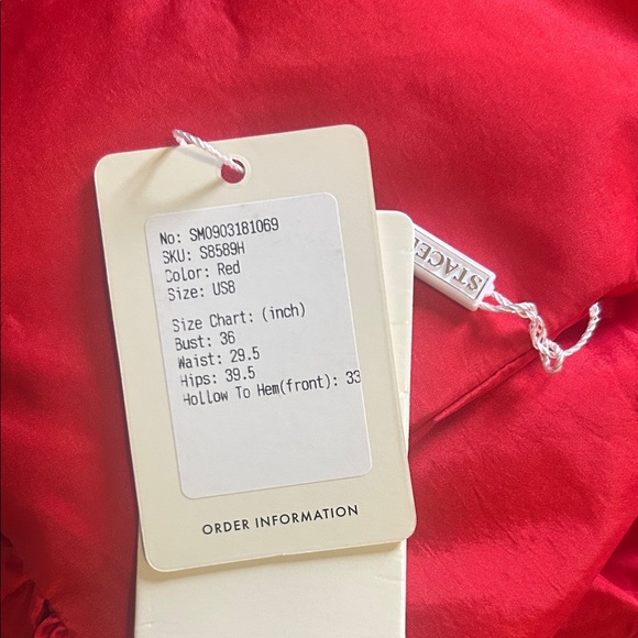 Brand New Red Strapless Homecoming Dress - Picture 6 of 6